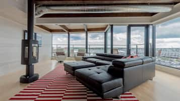 Télévision, cheminée