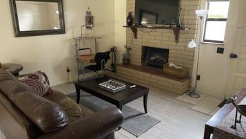 Smart TV, DVD player, books