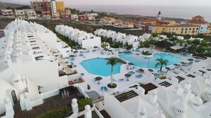 Outdoor pool, a heated pool - Luxury Bungalow Costa Adeje; Heated Pool, Air Conditioner, WiFi & Parking free (Adeje)