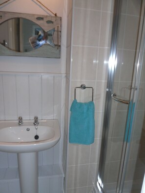 Hair dryer, towels, toilet paper