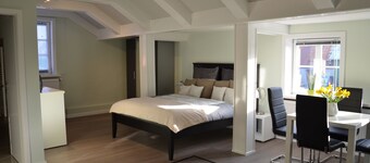 Newly built holiday apartment in a modern country house style. 10 min cycle path to the beach