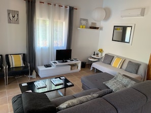 Smart TV, reproductor de DVD, tenis de mesa y libros 