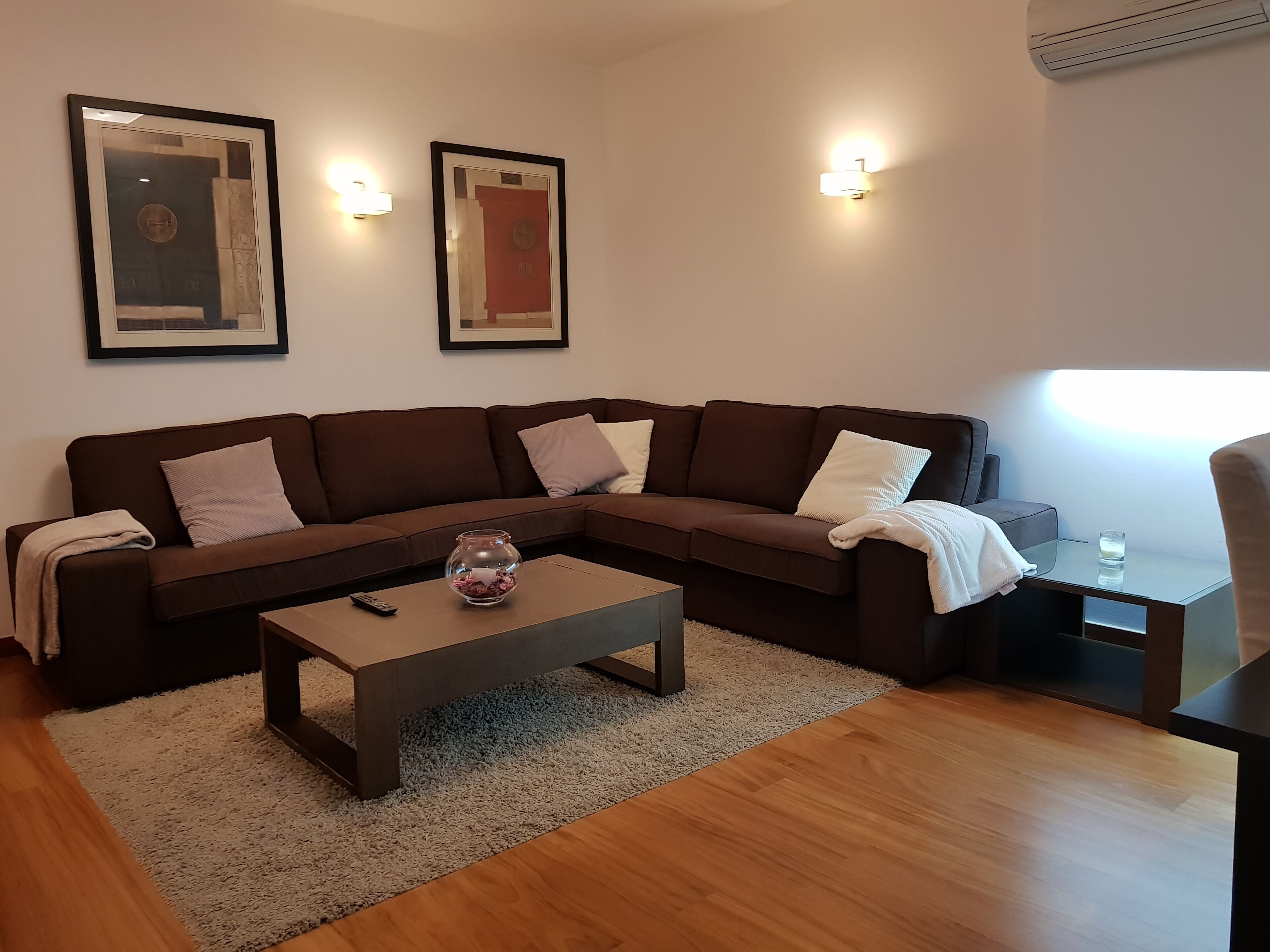 Smart TV, DVD player, books, music library