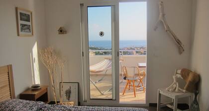 Appartement 57m2, RESIDENCE GRAND STANDING,TERRASSE 26mÂČ, FACE MER,PLAGE Ă 800m