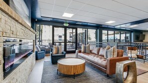 TV, fireplace - Mountain Elegant - Stunning Contemporary Ski-In/Ski-Out Unit, Views Galore! (Breckenridge)