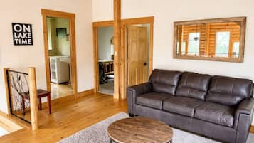 Smart TV, fireplace, video games, DVD player