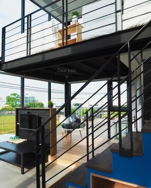 ห้องพาโนรามิกสำหรับสี่ท่าน, 1 ห้องนอน, วิวเมือง | 1 ห้องนอน, โต๊ะทำงาน, ห้องเก็บเสียง, Wi-Fi ฟรี