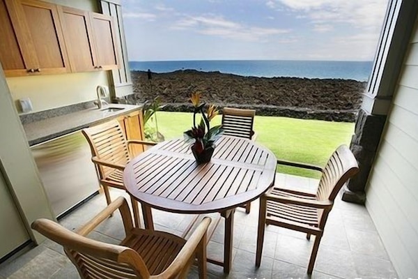 Ocean is MUCH closer to your lanai than how it appears in this photo!