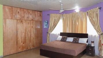 In-room safe, desk, laptop workspace, blackout curtains