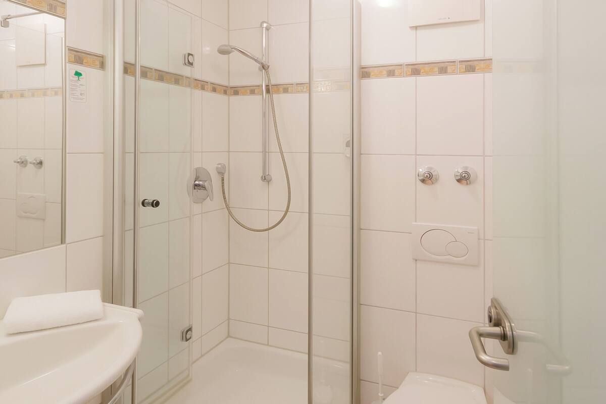 hair dryer, towels