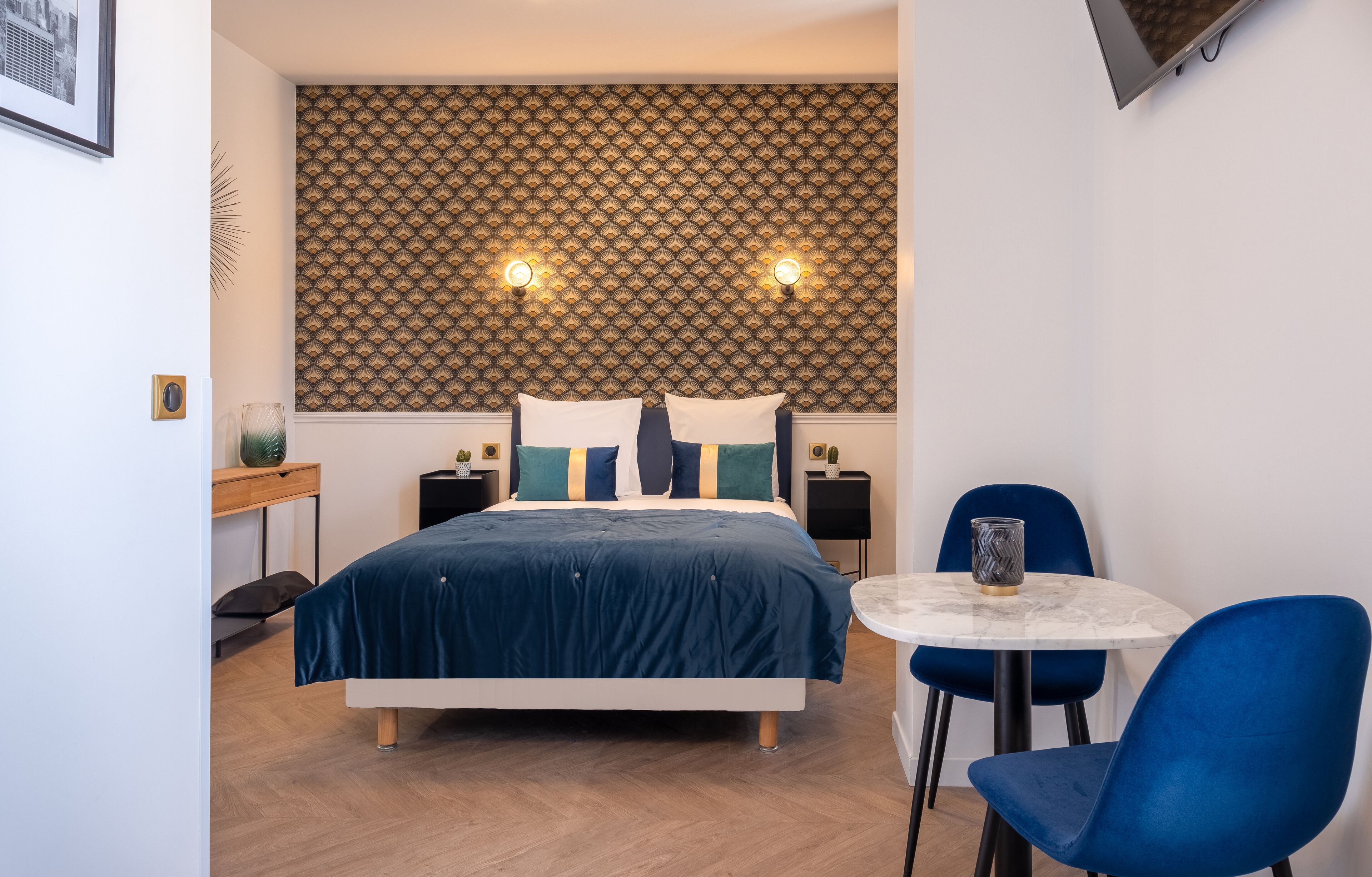 studio, accessible | premium bedding, minibar, desk, soundproofing
