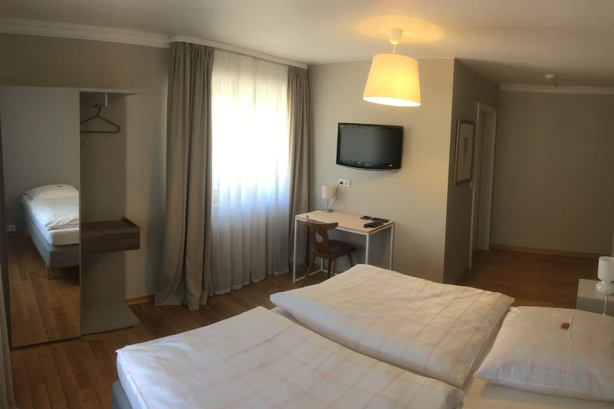 desk, iron/ironing board, cots/infant beds, free wifi