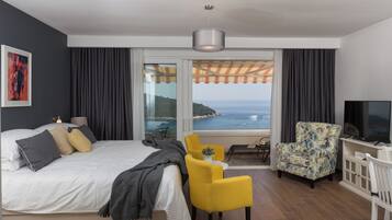 Studio (Amorino of Dubrovnik Apartments - Stu) | Setrika/meja setrika, Wi-Fi gratis, dan seprai linen