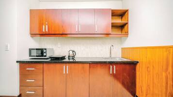 Deluxe Apartment | Private kitchen | Mini-fridge, paper towels