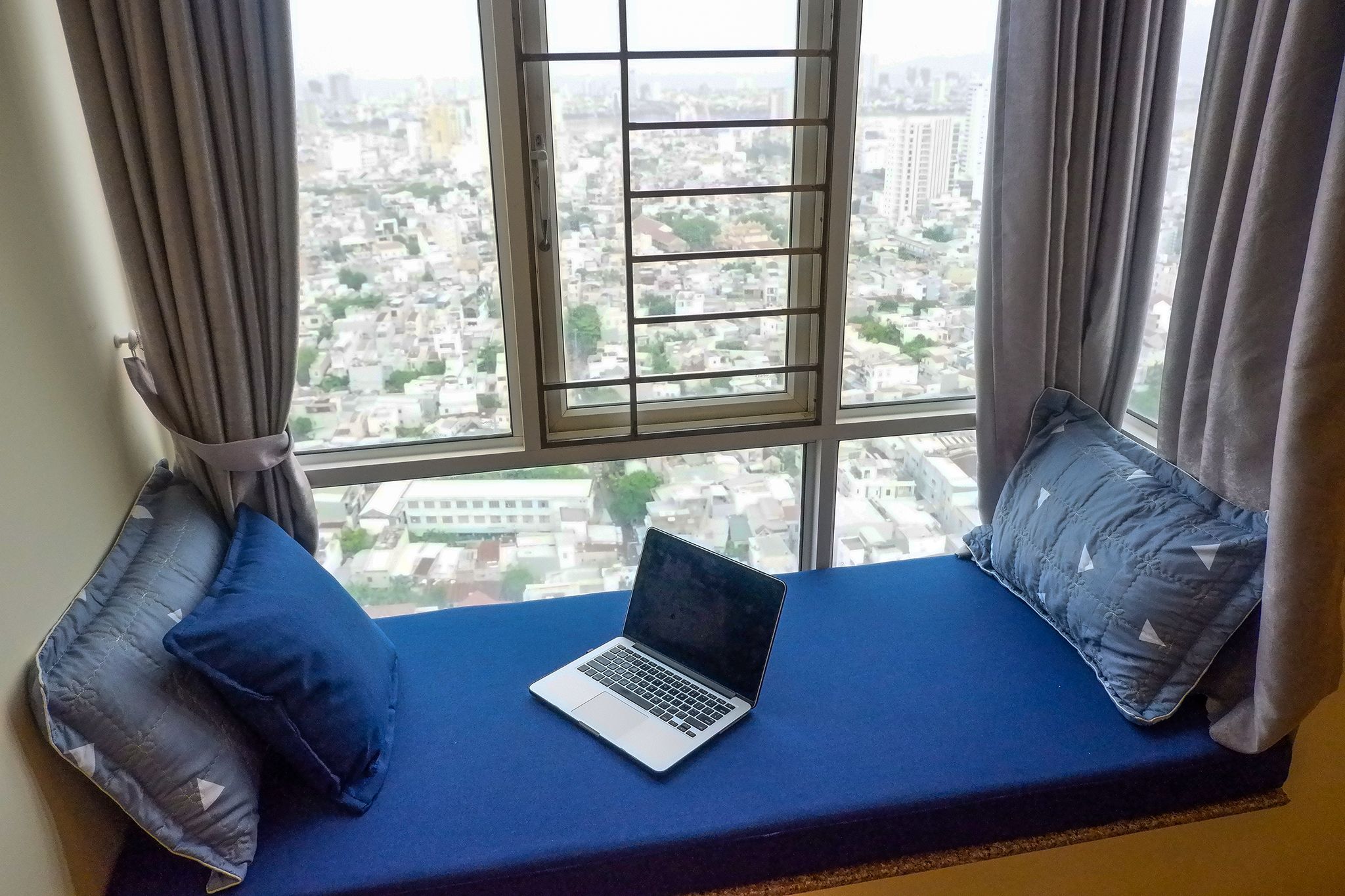 luxury apartment, 3 bedrooms, city view | desk, laptop workspace, soundproofing, free wifi