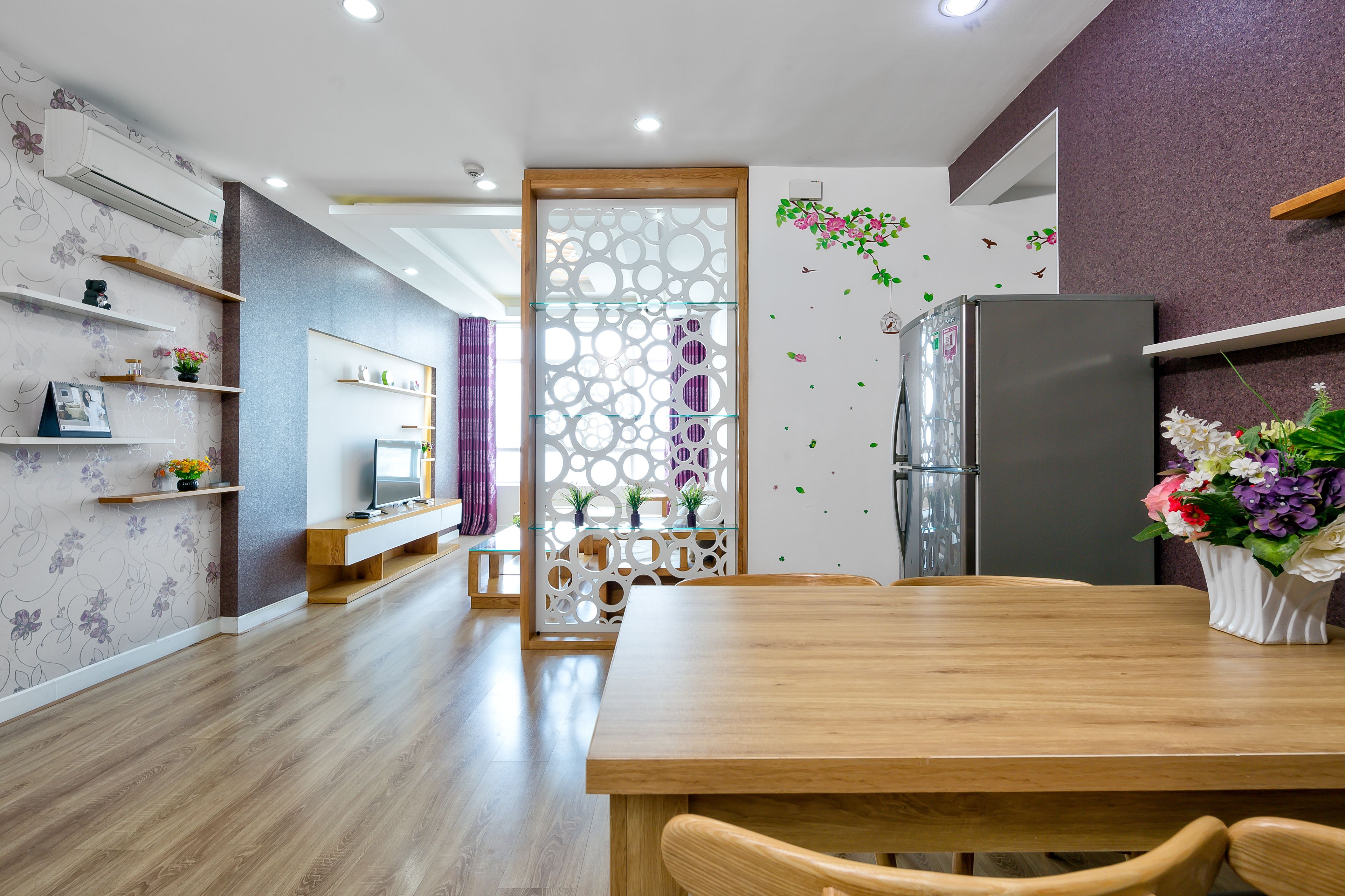 grand apartment, 3 bedrooms, city view | private kitchen | fridge, microwave, stovetop, rice cooker