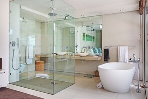 Blinkwater Villa  | Bathroom | Free toiletries, hair dryer, slippers, towels - Blinkwater Villa (Cape Town)