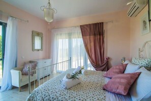 Villa, 3 chambres, piscine privée, vue mer | 3 chambres, literie de qualité supérieure