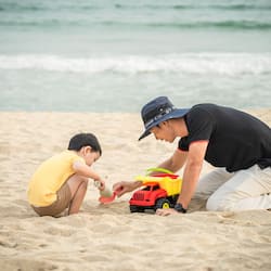 On the beach