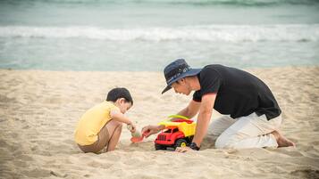 On the beach