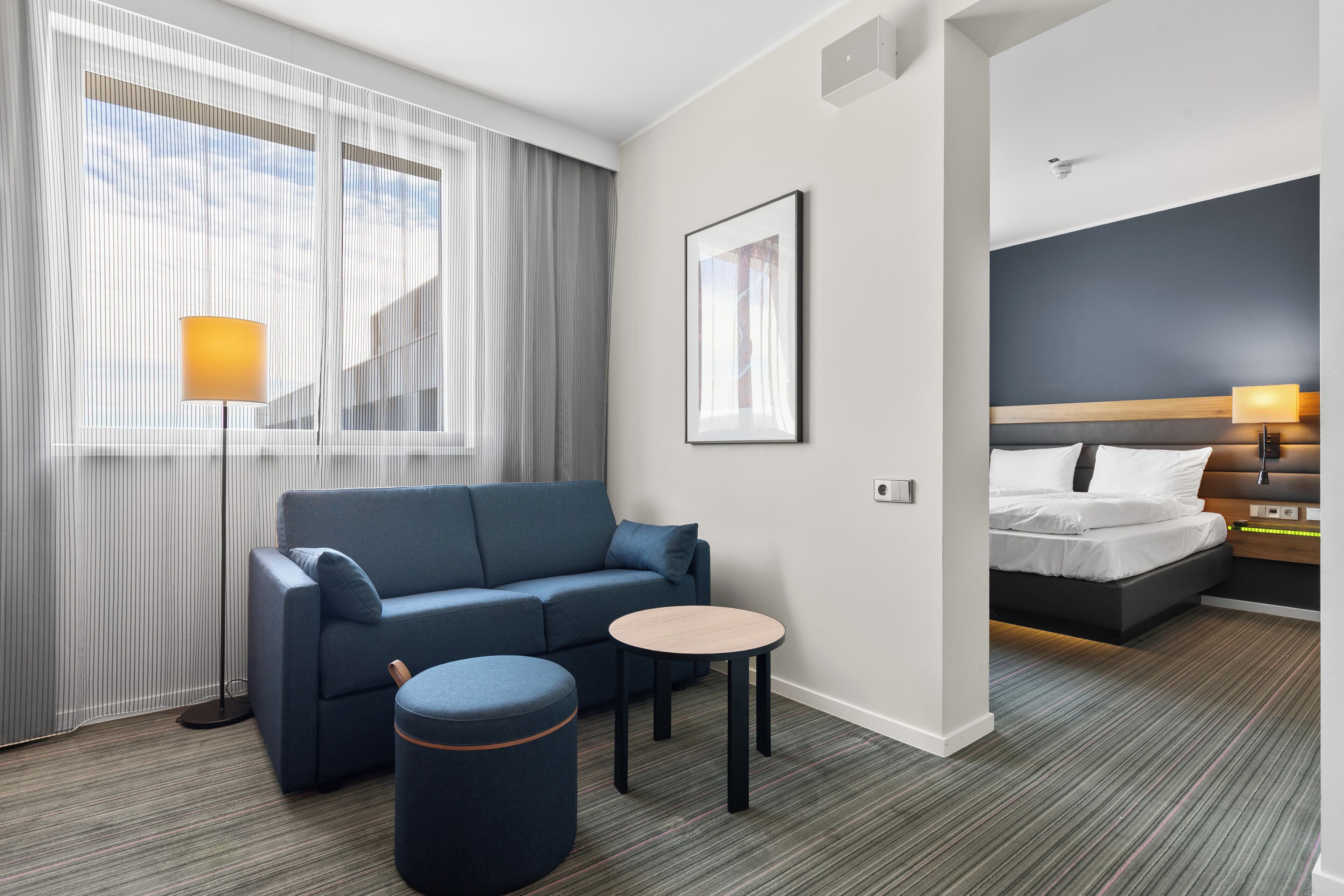 Pillow-top beds, desk, soundproofing, free WiFi