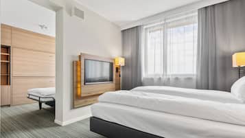 Surmatelas, bureau, chambres insonorisées, Wi-Fi gratuit