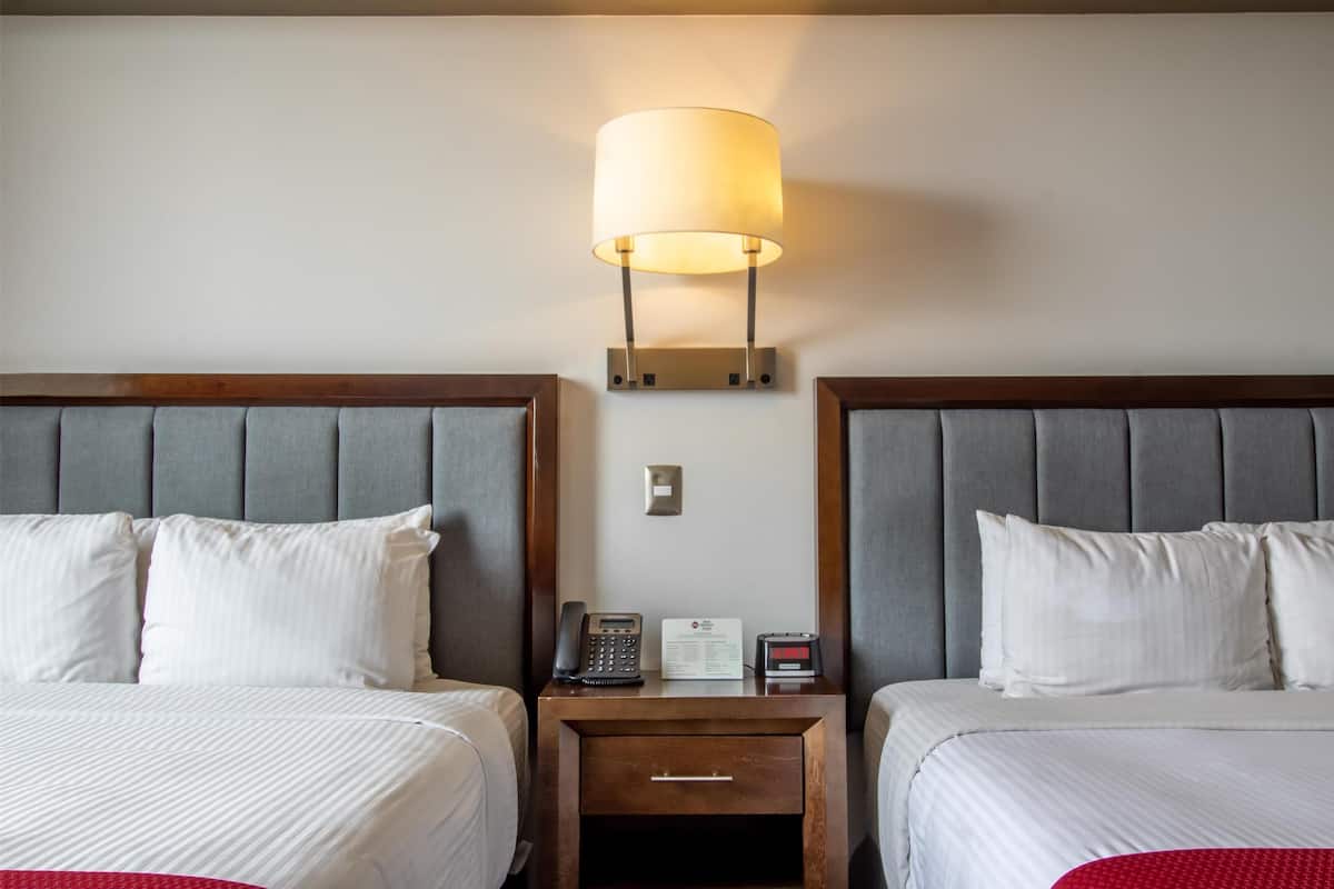 Standard Room, 2 Queen Beds, Non Smoking | 1 bedroom, minibar, in-room safe, desk