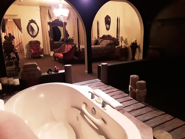 Luksus-suite - 1 kingsize-seng - boblebad | Indvendig detalje