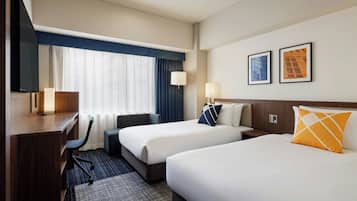 Room, 2 Single Beds | In-room safe, desk, blackout curtains, free WiFi