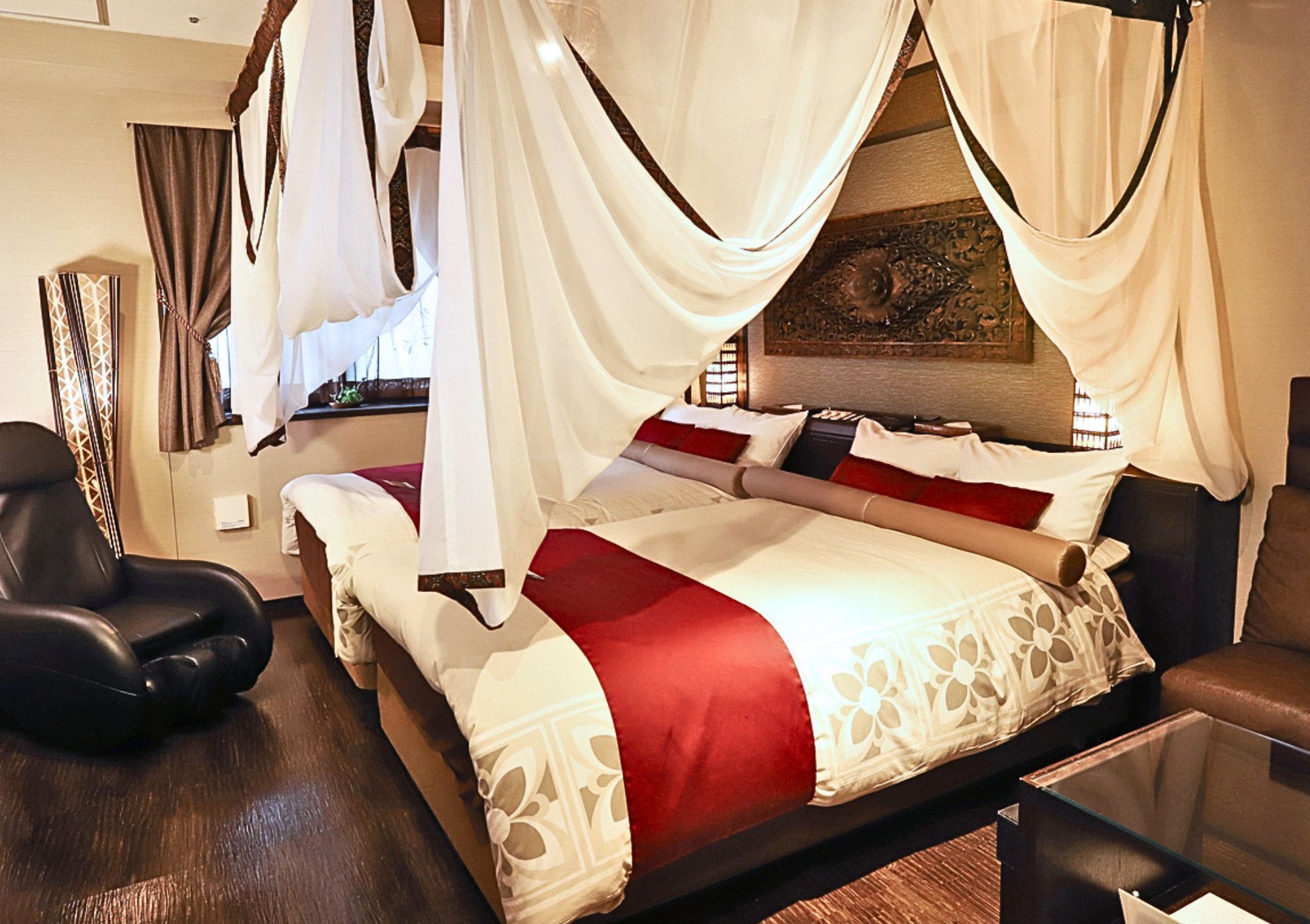 Superior Twin Room, with Free All-you-can-drink Alcohol (Smoking) | Système d’insonorisation, accès au Wi-Fi (inclus), literie fournie