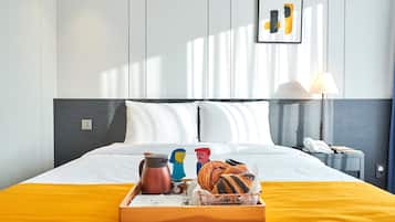 Double Room (with Microwave and Washing Machine) | Premium bedding, in-room safe, blackout drapes, soundproofing