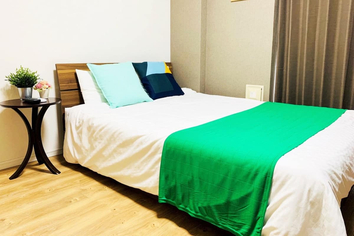 Blackout curtains, iron/ironing board, free WiFi, bed sheets