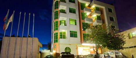 Front of property - evening/night