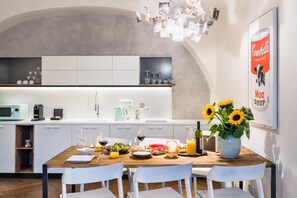 Apartment, 2 Bedrooms | Private kitchen | Fridge, microwave, stovetop, dishwasher - MOOo by the Castle (Prague)