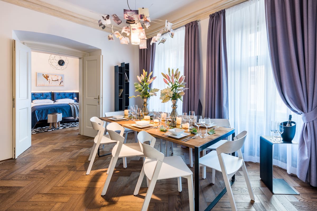 Apartment, 3 Bedrooms | Living area | Flat-screen TV