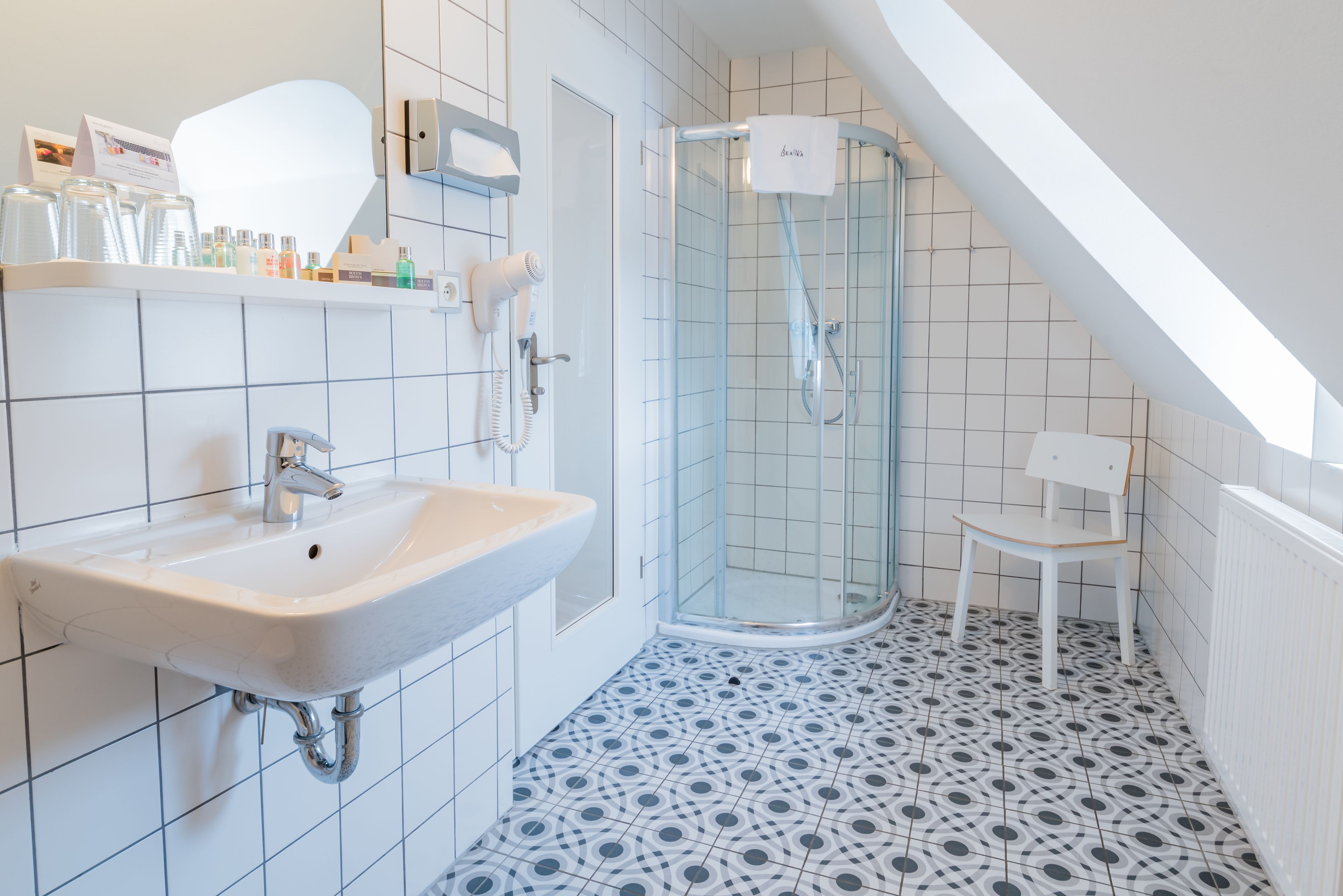 executive double room, city view (keith richards) | bathroom | shower, designer toiletries, hair dryer, bathrobes