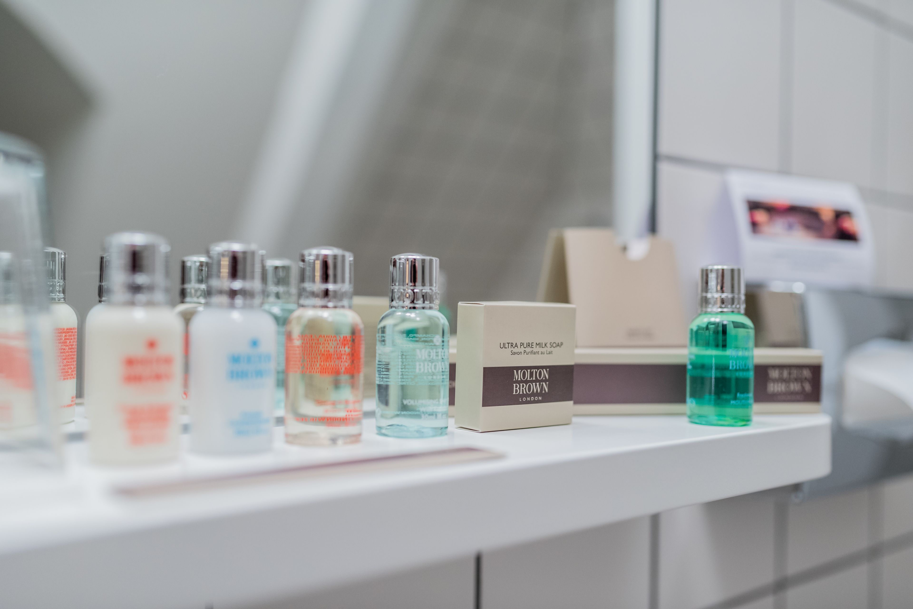 shower, designer toiletries, hair dryer, bathrobes