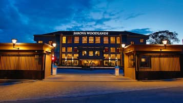 Front of property – evening/night