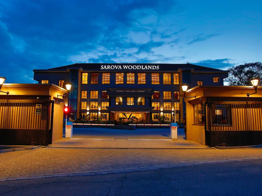 Front of property – evening/night