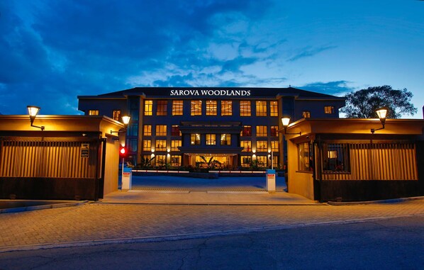 Front of property – evening/night