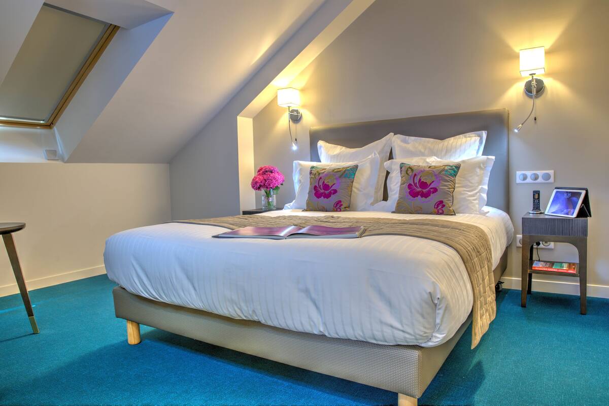 family quadruple room | premium bedding, in-room safe, desk, blackout curtains