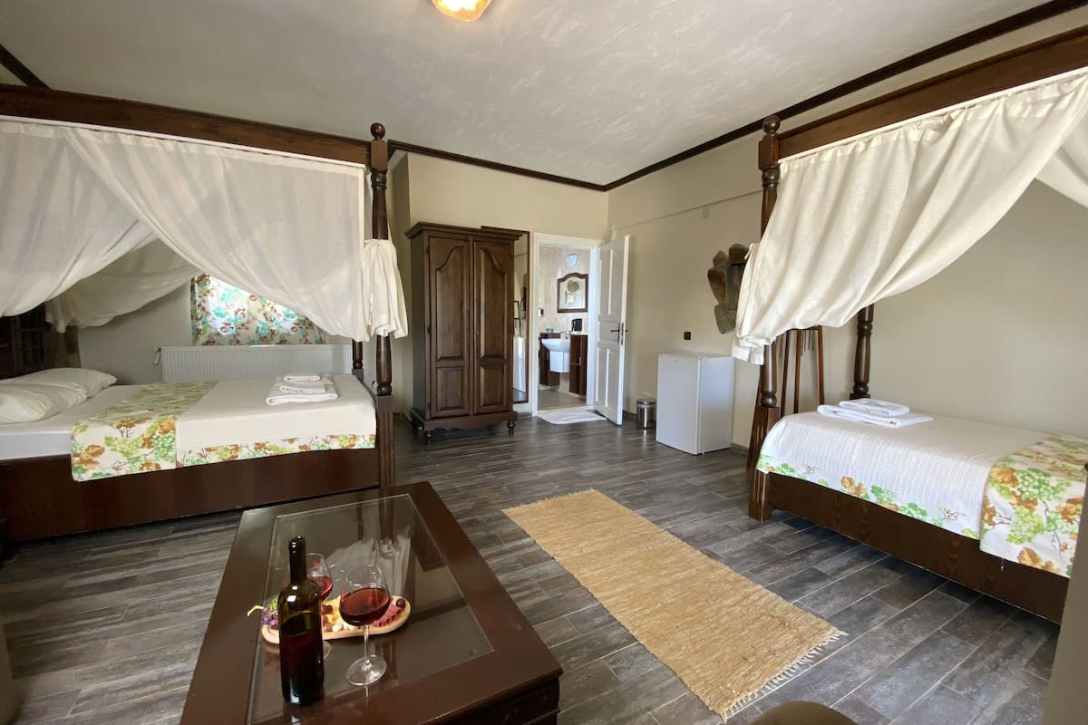 family suite, vineyard view | minibar, in-room safe, iron/ironing board, free wifi