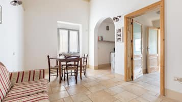 Family Apartment, 1 Bedroom | Living area | 19-inch LCD TV with digital channels, TV