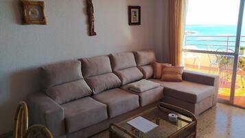 Télévision, cheminée, table de tennis de table