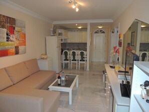 TV connectée, lecteur de DVD, livres, vidéothèque