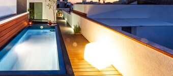 Exclusive house in Sitges center with pool and terraces, steps from beach