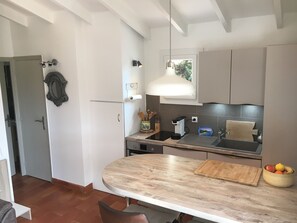 Fridge, oven, stovetop, dishwasher - Mini Villa with sea view terrace, 5 minutes on Spia's all inclusive rates (Porto-Vecchio)