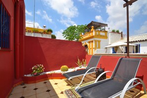 Terrace/patio - 1-bedroom, private terrace, Santa Cruz quarter (Sevilla)