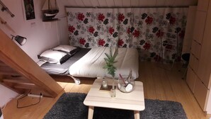 1 soverom, strykejern/-brett, wi-fi (inkludert) og sengetøy