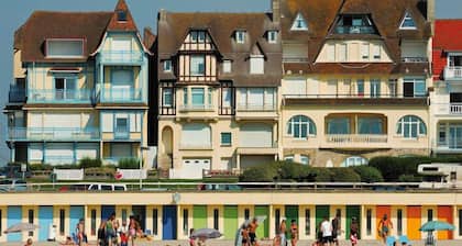 Superb luxury T3 in Touquettoise villa with parking and wifi